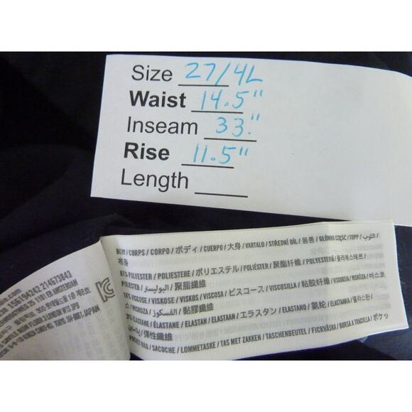 NWT Abercrombie and Fitch Black Pant Trousers 4L 27 Long High Rise Slim Boot - Picture 6 of 6